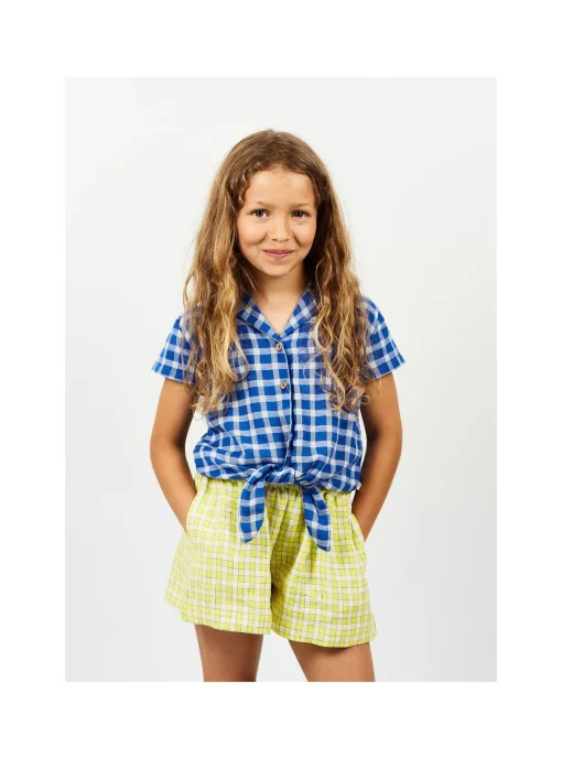 Chemise Noeud Carreaux Double Gots