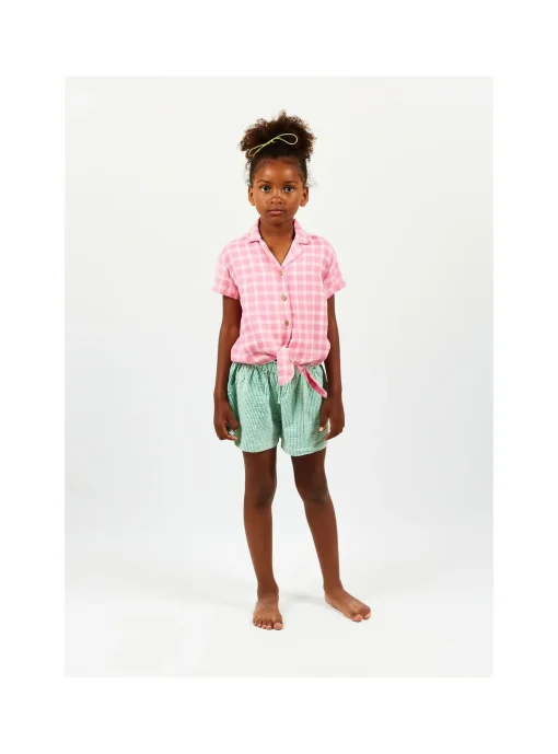 Chemise Noeud Carreaux Double Gots