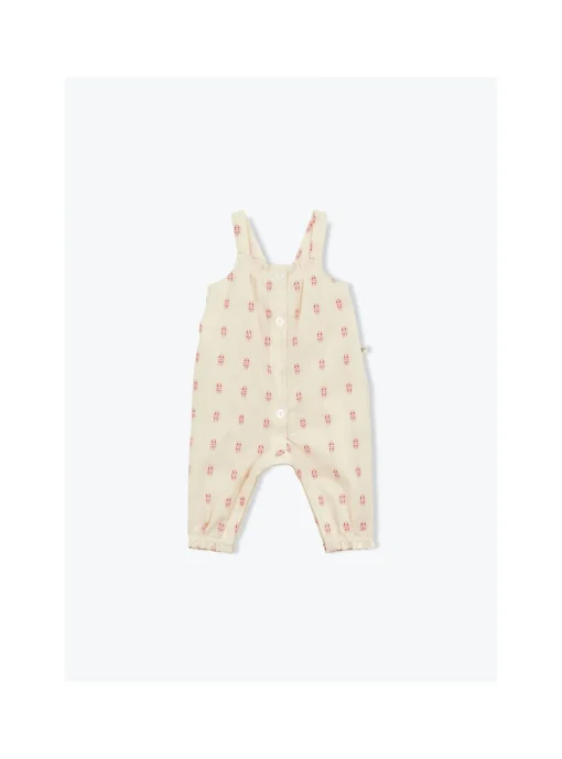 Combi Bretelles Bebe Plumetis Gots