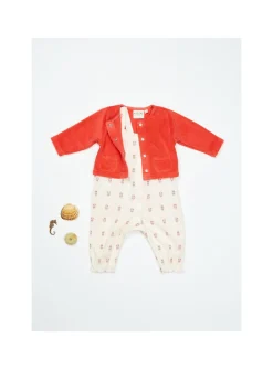 Combi Bretelles Bebe Plumetis Gots