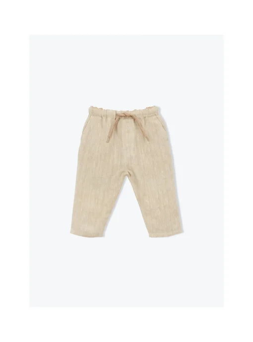 Pantalon Bébé Lin Chiné