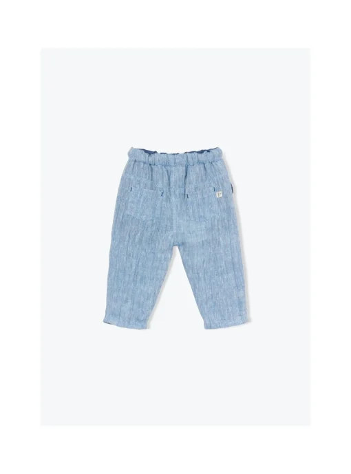 Pantalon Bébé Lin Chiné