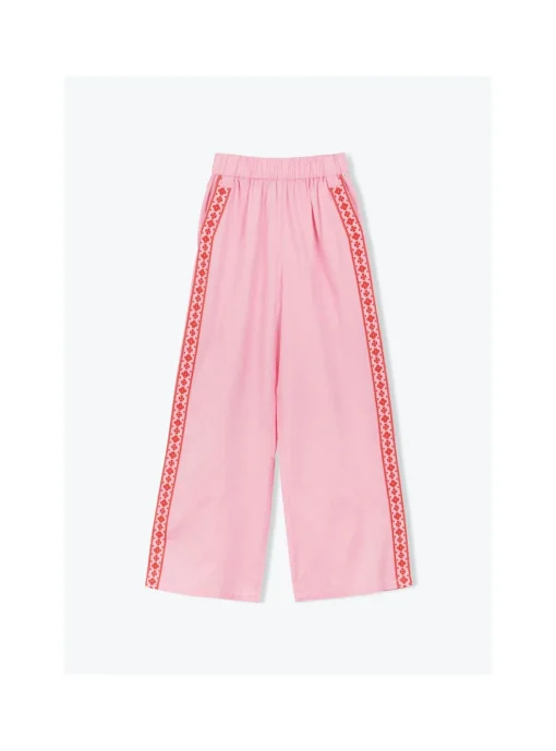 Pantalon Femme Broderie