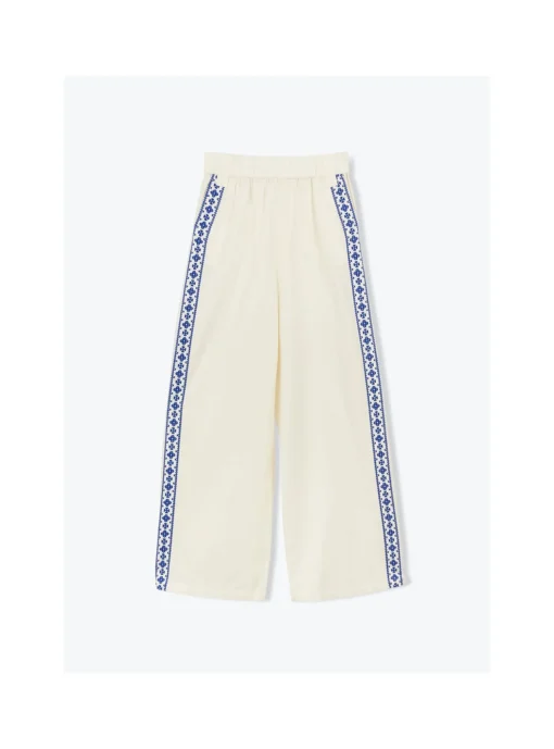 Pantalon Femme Broderie