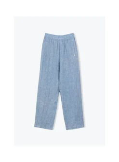 Pantalon Femme Lin Chiné