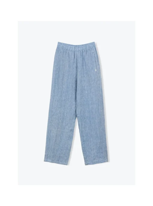 Pantalon Femme Lin Chiné