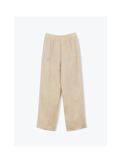 Pantalon Femme Lin Chiné