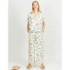 Pantalon Femme Motif Ocean