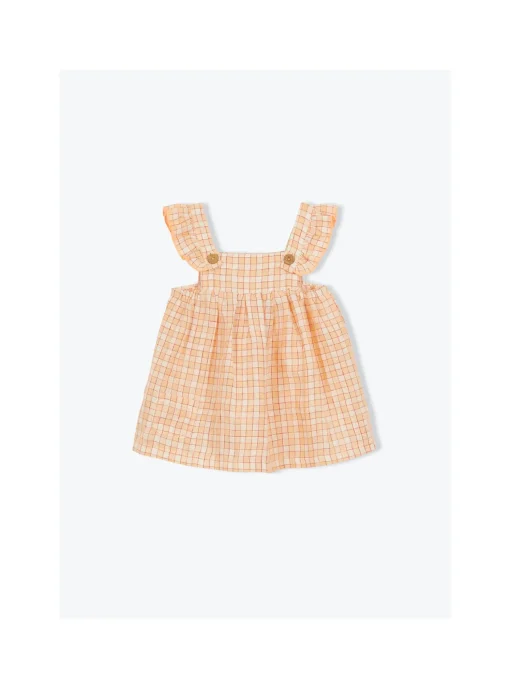 Robe Bretelles Bébé Carreaux
