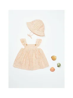 Robe Bretelles Bébé Carreaux
