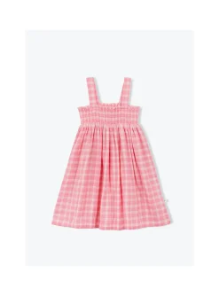 Robe Carreaux Double Gaze