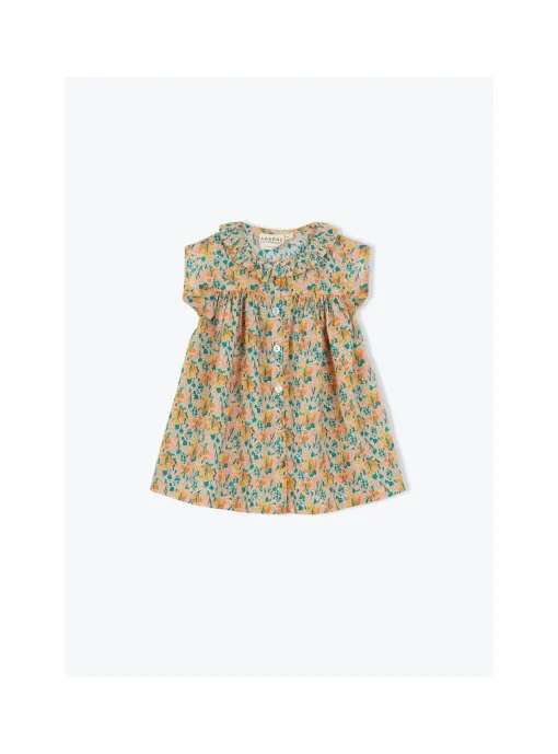 Robe Collerette Bébé Fleurs