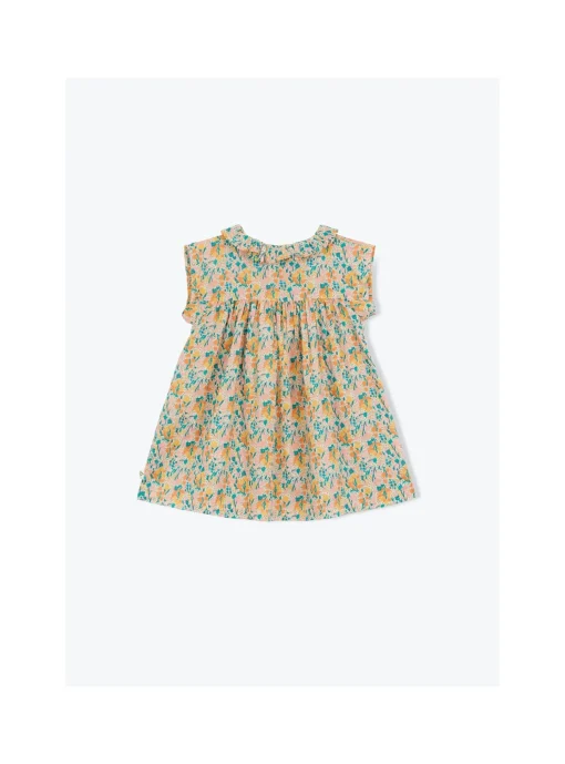Robe Collerette Bébé Fleurs