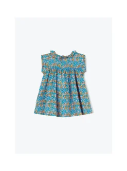 Robe Collerette Bébé Fleurs