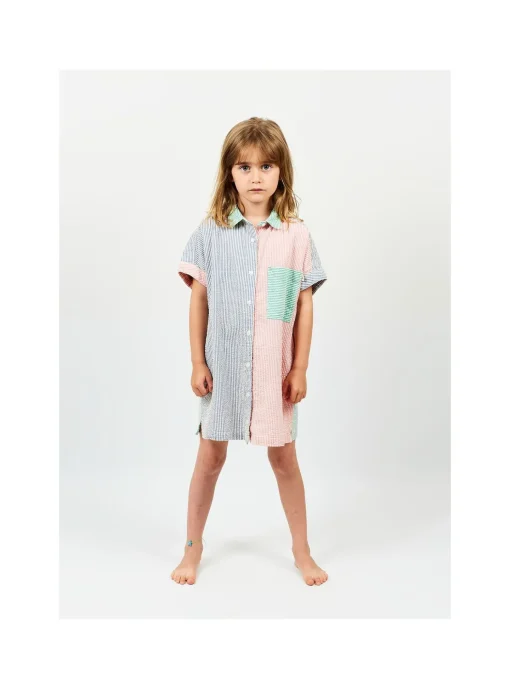 Robe Mini Rayures Tricolore