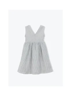 Robe Sans Manches Mini Rayures