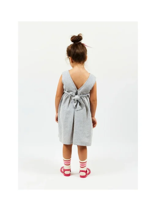 Robe Sans Manches Mini Rayures