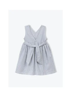 Robe Sans Manches Mini Rayures