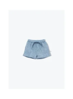 Short Bébé Lin Chiné