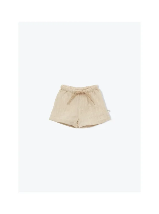 Short Bébé Lin Chiné