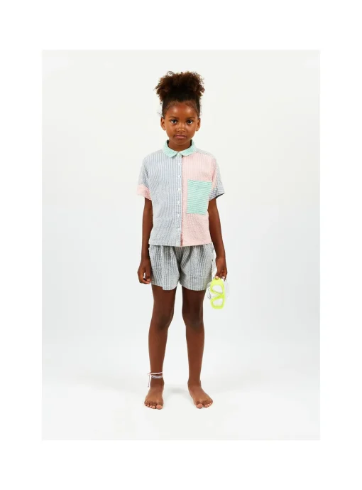 Short Fluide Mini Rayures