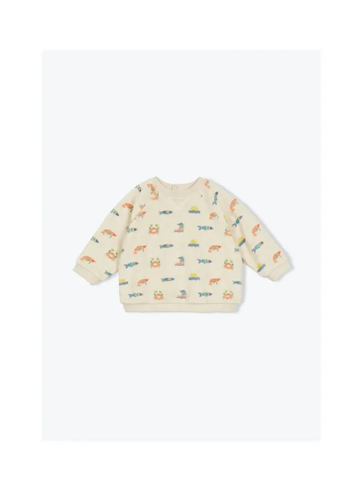 Sweat Bébé Eponge Poisson