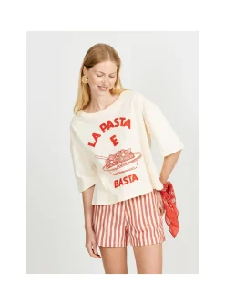 T-shirt Femme Pasta E Basta