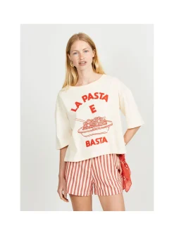 T-shirt Femme Pasta E Basta