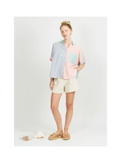 Chemise Femme Mini Rayures Tri