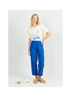 Pantalon Femme Popeline Unie