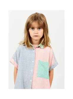 Robe Mini Rayures Tricolore